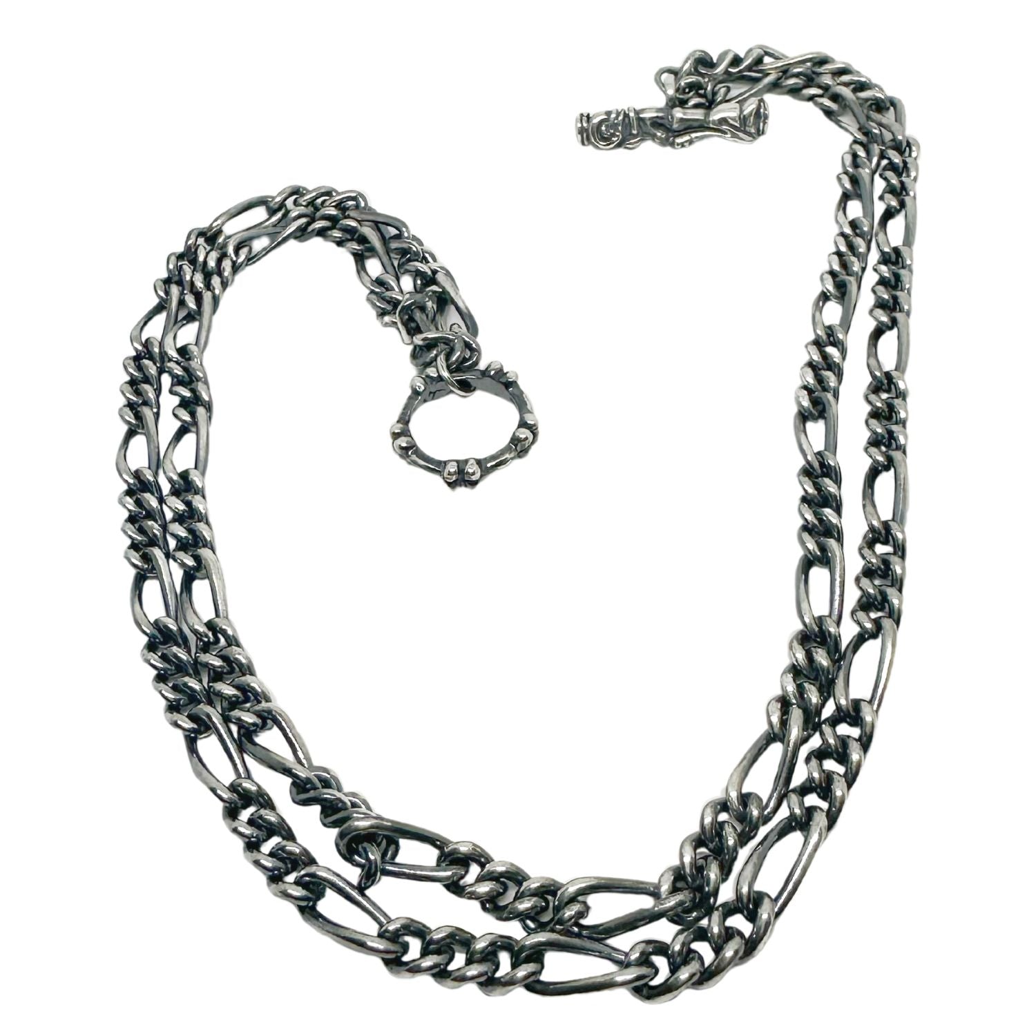 Celtic Dog 3 Double Figaro chain