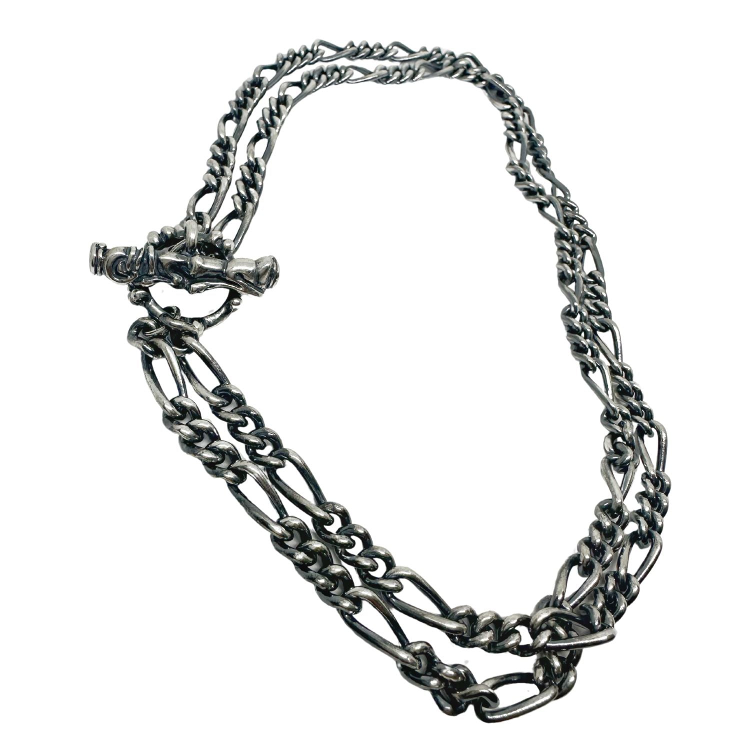 Celtic Dog 3 Double Figaro chain