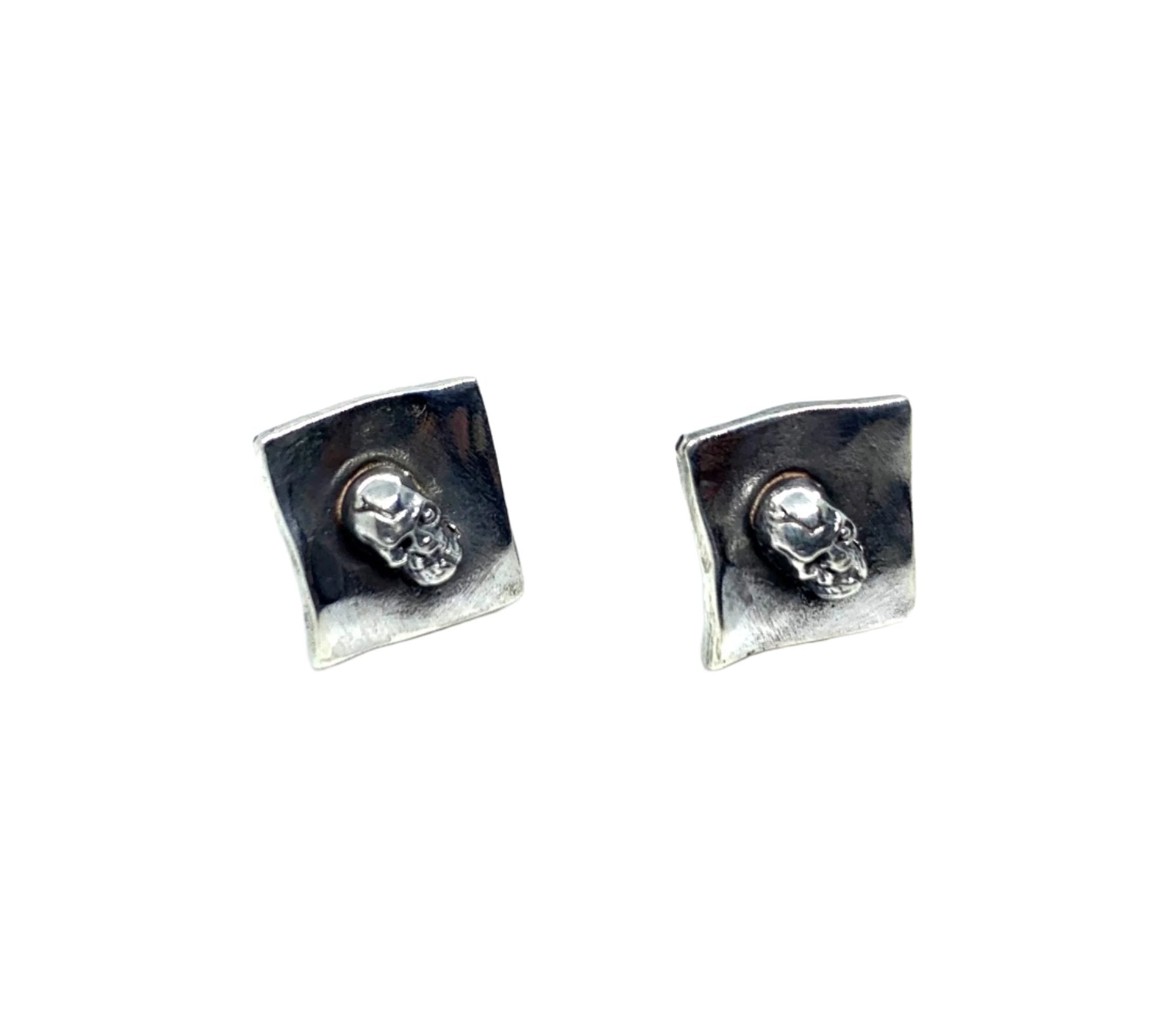 Skull Face Square Stud