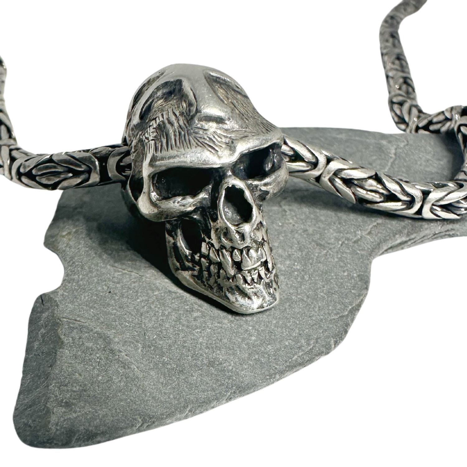 Japanese Good Luck Skull Necklace