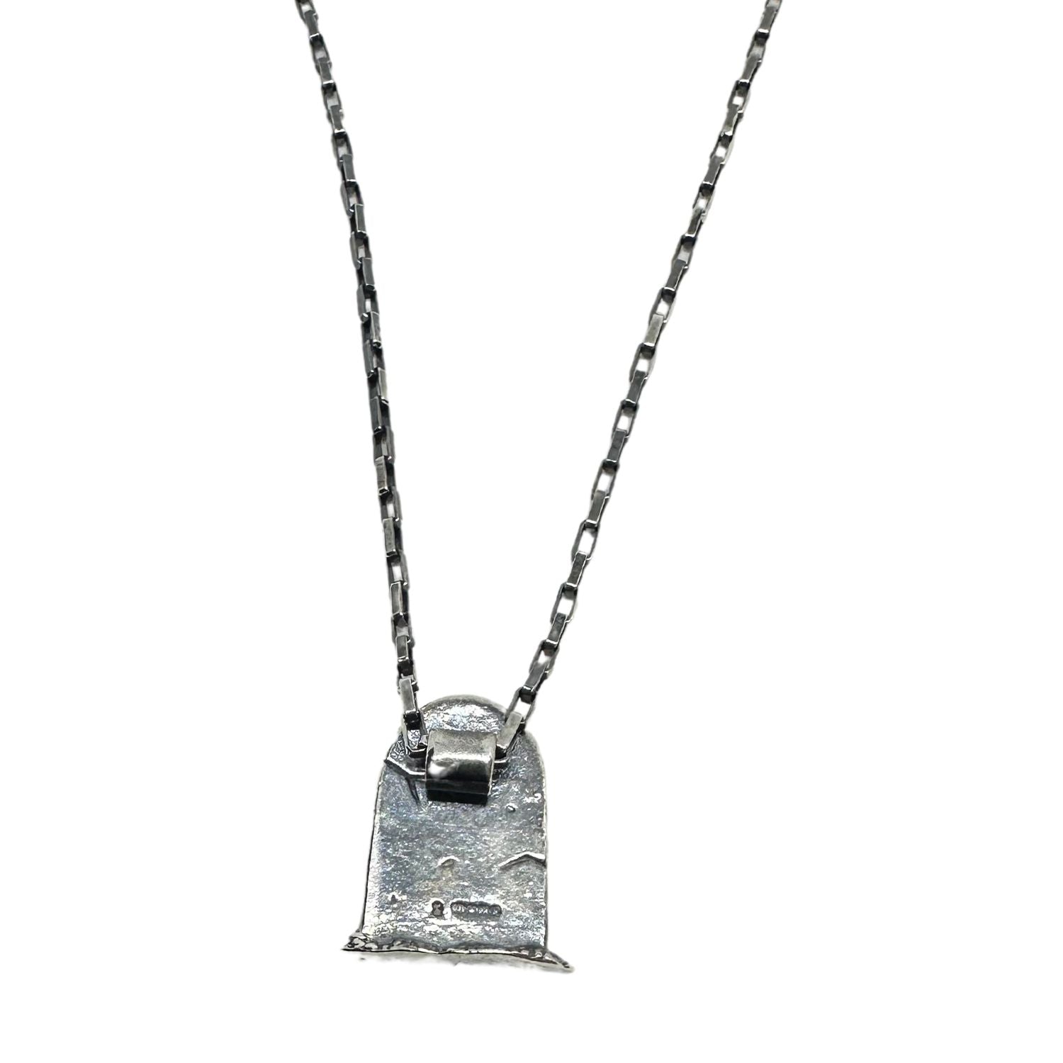 SKELETON GRAVE Rectangular Trace CHAIN NECKLACE