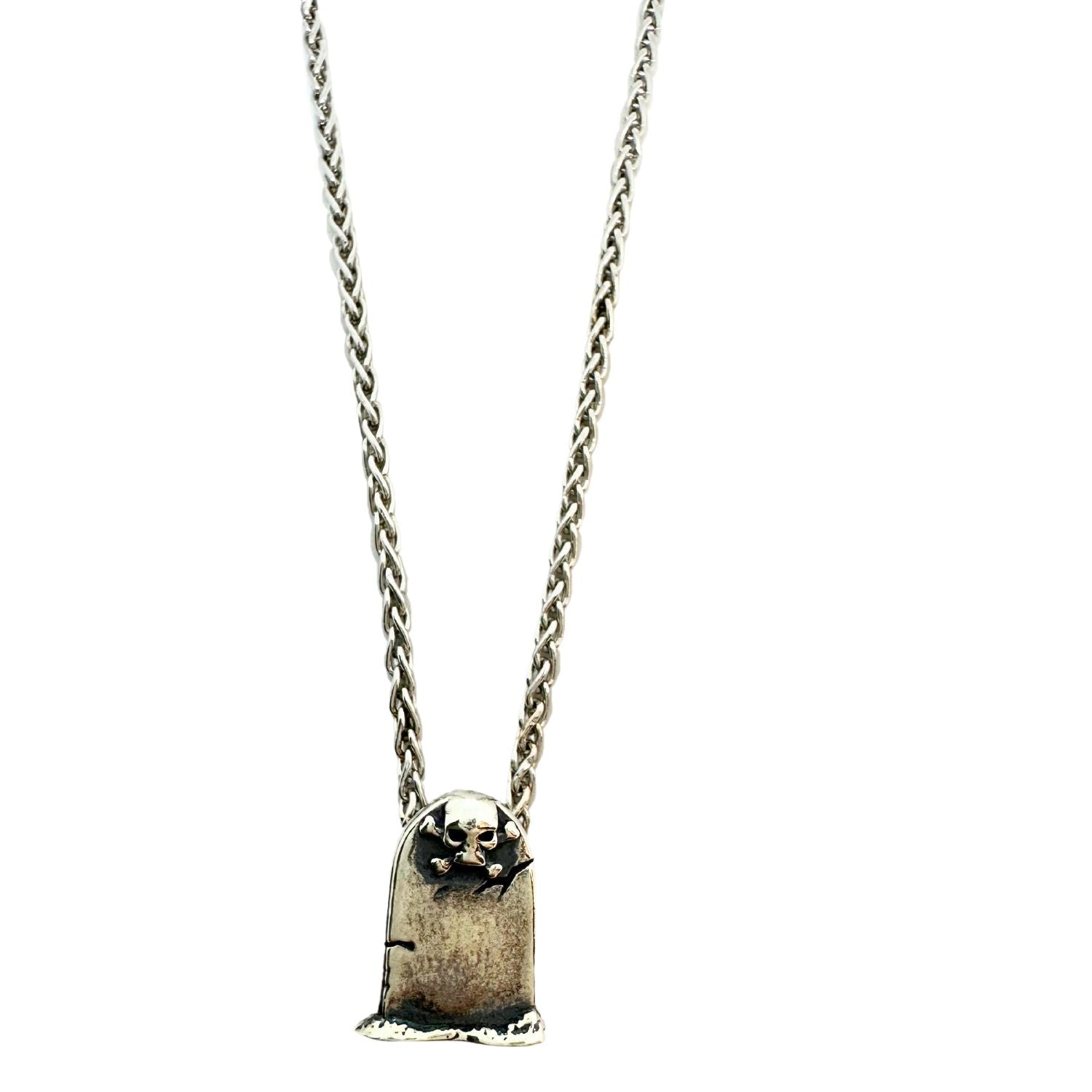 Skeleton Grave Spiga Chain Necklace