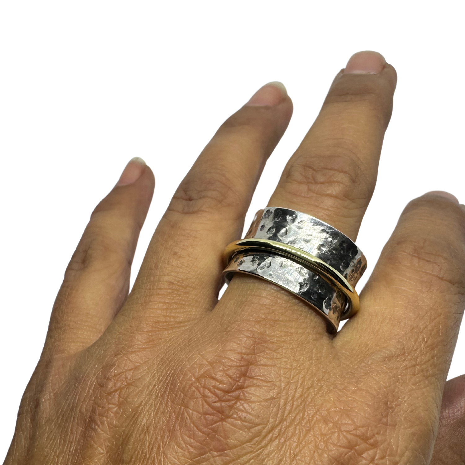 Spinner Ring With Brass