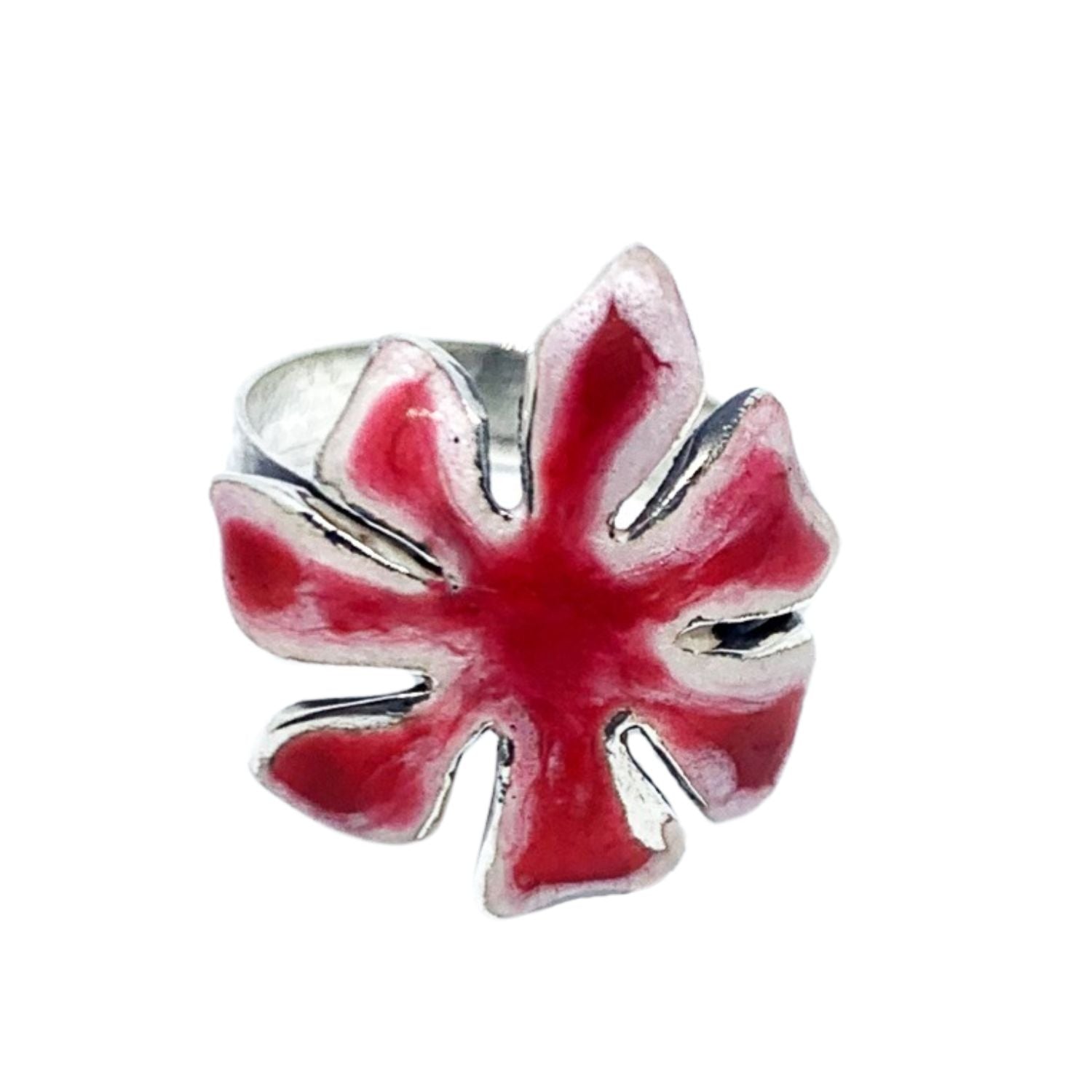 Flower Enamel Ring