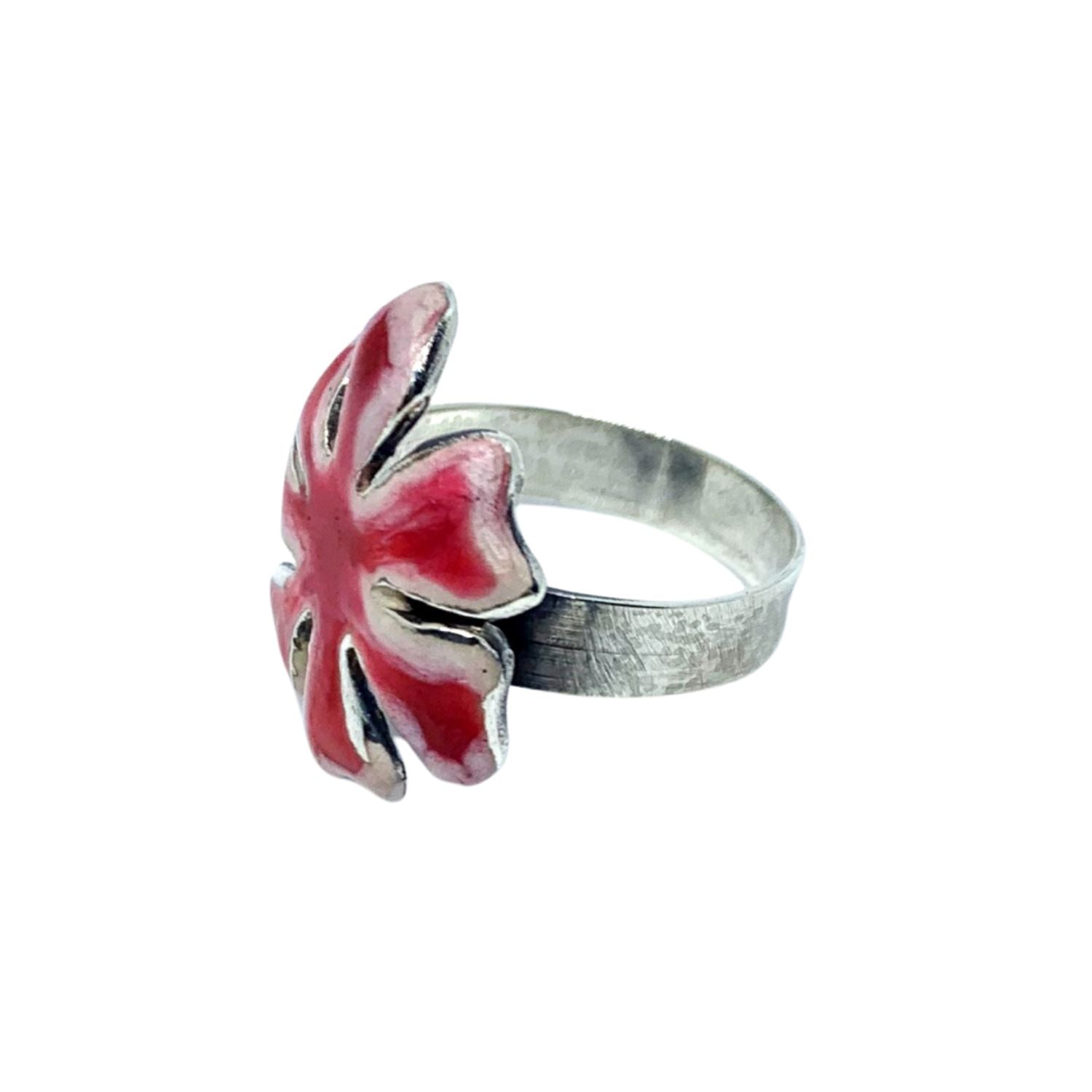 Flower Enamel Ring